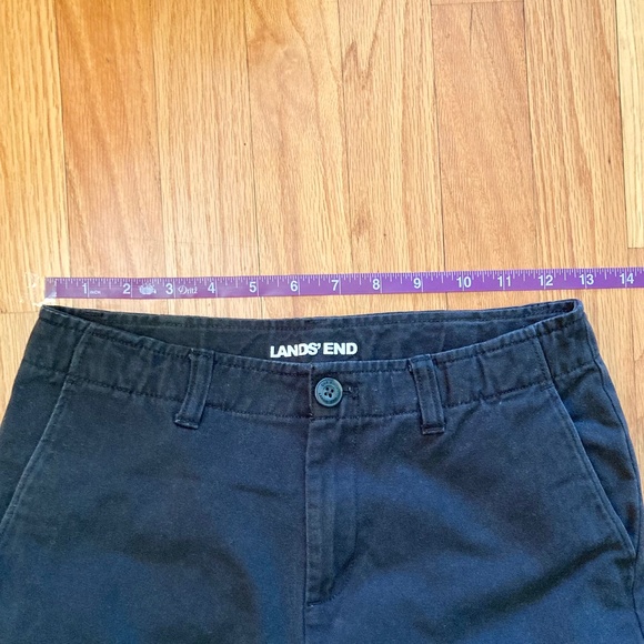 Boy’s size 12 Lands’ End black dress pants with adjustable waist - Picture 7 of 7